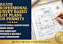 create professional survey based plot plans for permits